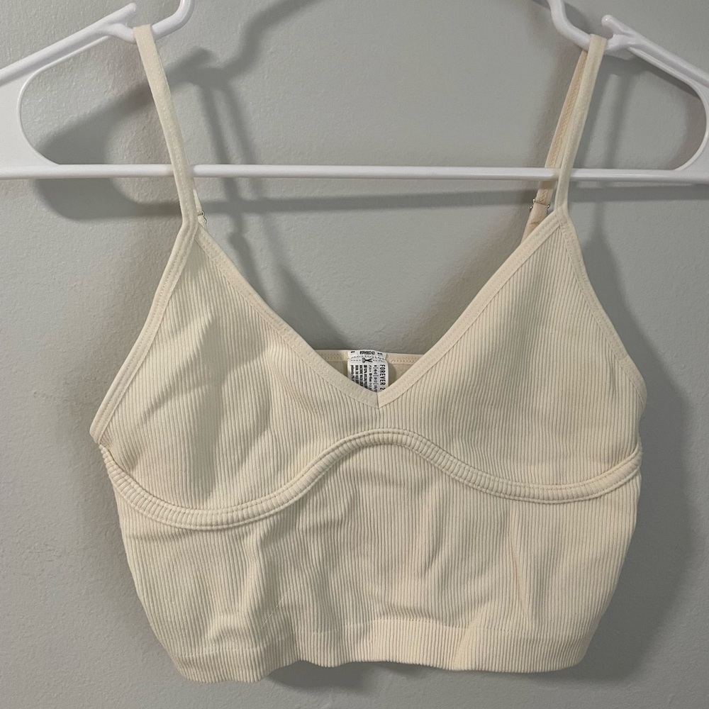 Forever 21 Seamless Ribbed Sports Bra